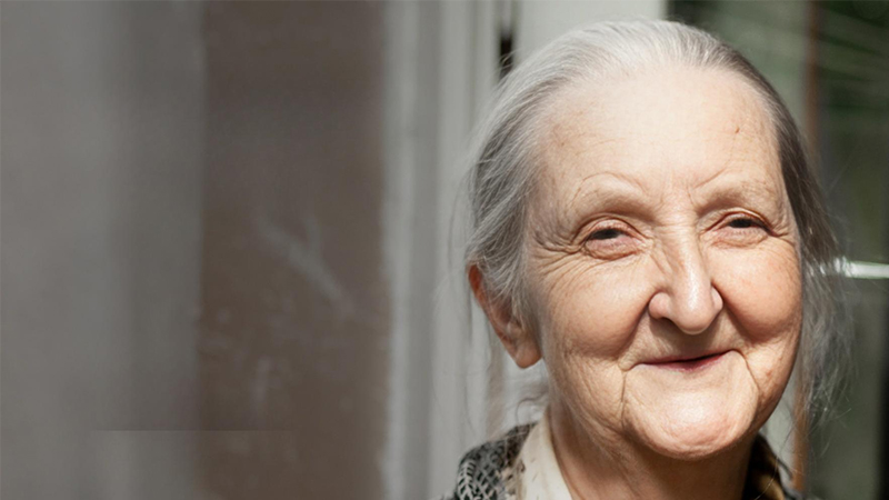 Outdoor photo of a senior woman Outdoor photo of a senior woman